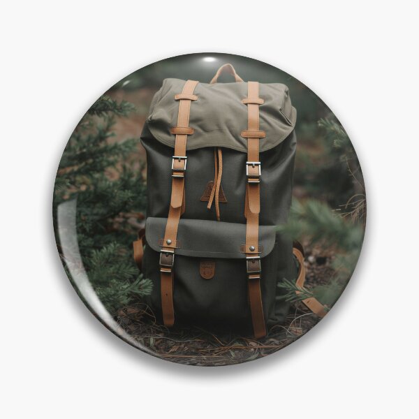 Item preview, Vintage Hiking Backpack Forest Adventure designed and sold by Evergreen Horizon Works.