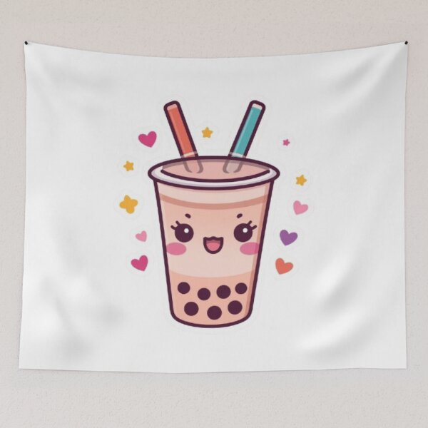 Item preview, Drink More Boba Kawaii Sticker designed and sold by Stylestickers55.