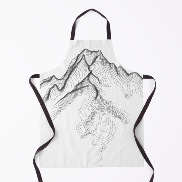 Item preview, Minimalist Topographic Mountain Line Art designed and sold by Evergreen Horizon Works.