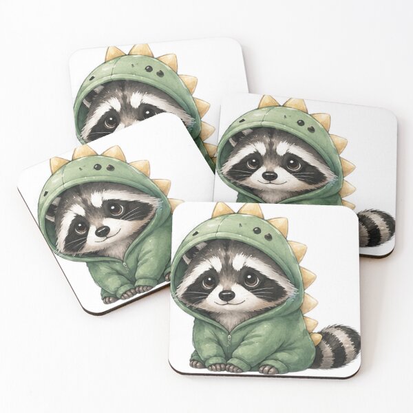 Item preview, Cute Raccoon Dinosaur designed and sold by Northline Creative.