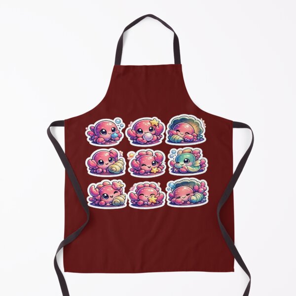 Item preview, Premium Kawaii Crab Sticker Sheet designed and sold by KrishAuraa.