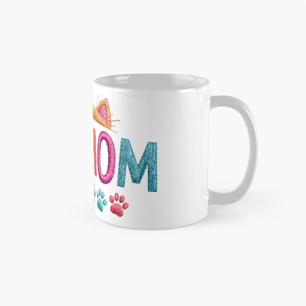 Item preview, Cute Cat Mom Embroidery Typography designed and sold by MegaNovaArt.