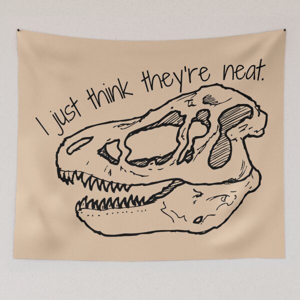 Item preview, I Just Think They’re Neat TRex Skull Design designed and sold by Vileprint.