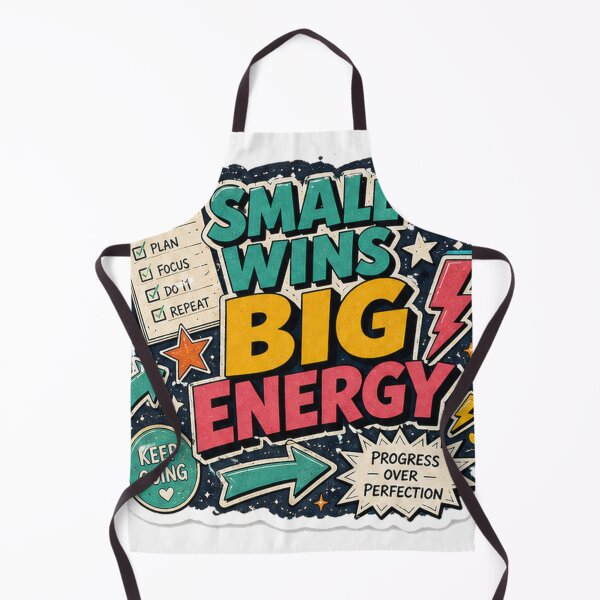 Item preview, Small Wins Big Energy Productivity Sticker designed and sold by houseoflushella.
