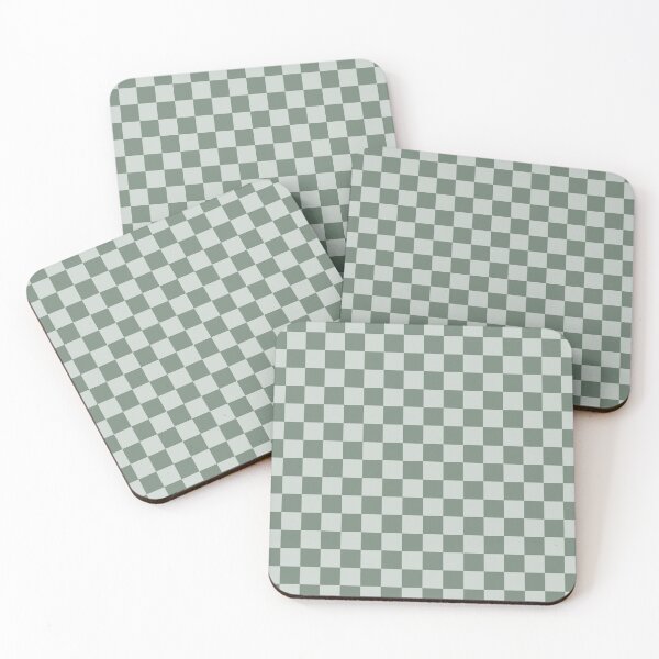Item preview, Xanadu & gray checkered designed and sold by Mint + Midnight.