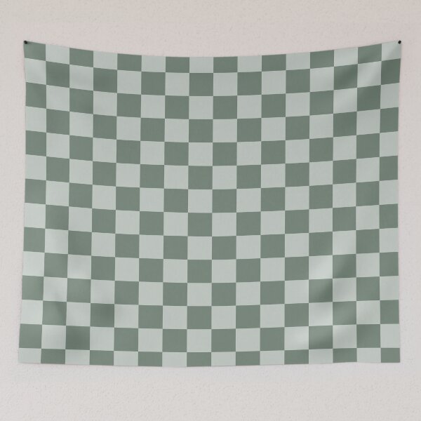 Item preview, Xanadu & gray checkered designed and sold by Mint + Midnight.