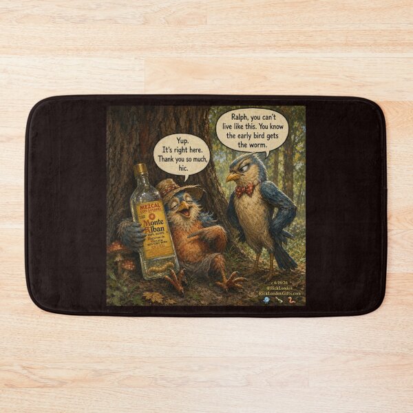 Item preview, The Early Bird Gets the Worm (Mezcal Edition) designed and sold by Rick London Gifts.