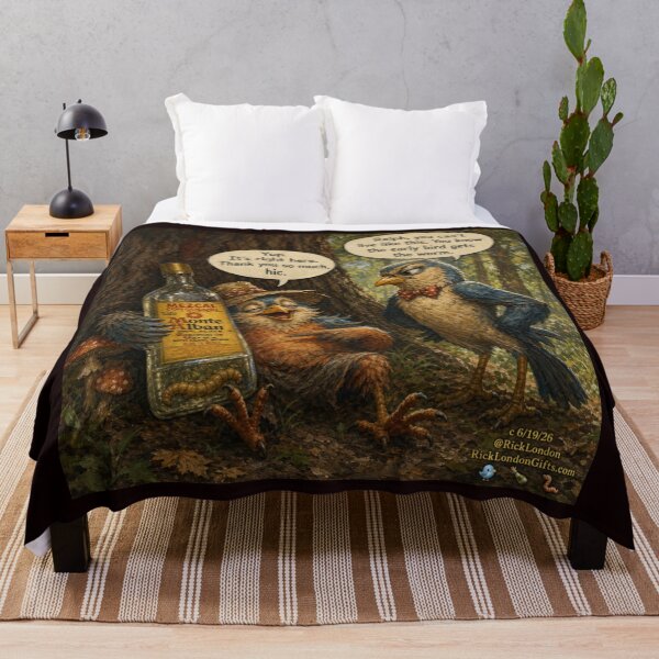 Item preview, The Early Bird Gets the Worm (Mezcal Edition) designed and sold by Rick London Gifts.