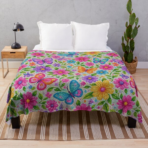 Item preview, Flowers and butterflies designed and sold by Roxburylane.