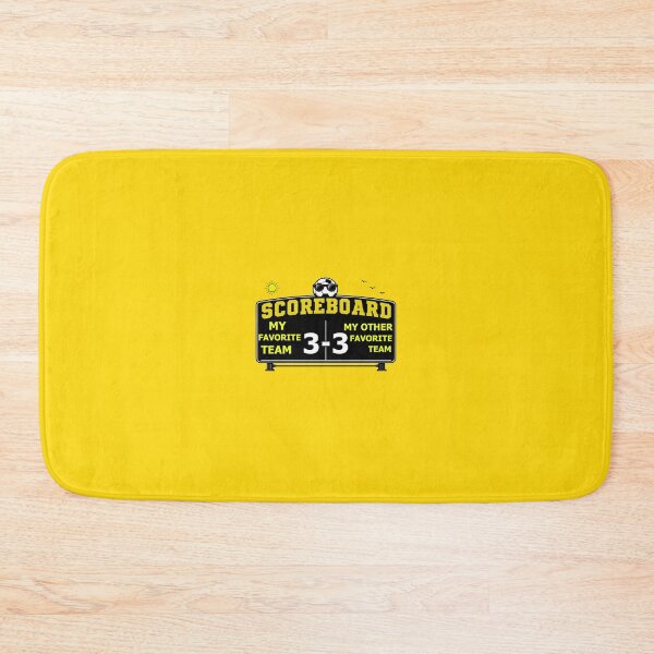 Item preview, Soccer Scoreboard Humor for the Indecisive Soccer Fan - Yellow designed and sold by Beachy.