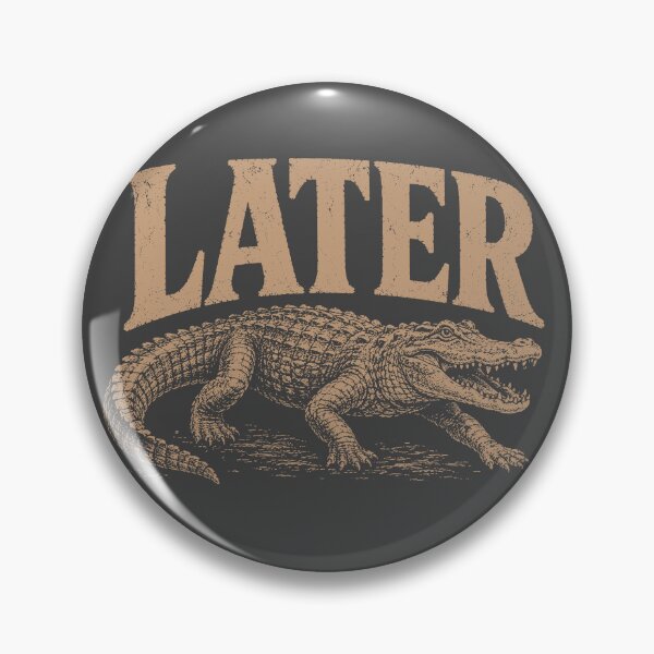 Item preview, Later Gator Vintage Retro Alligator designed and sold by the-TeeSpark.