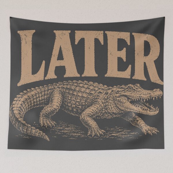 Item preview, Later Gator Vintage Retro Alligator designed and sold by Atlas Inkworks.