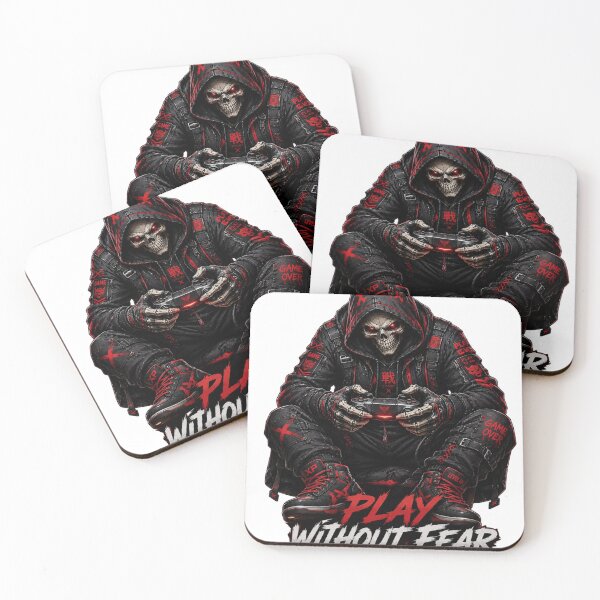 Item preview, Play Without Fear – Dark Gamer Skull Streetwear Graphic Design designed and sold by BagFactoryUK.
