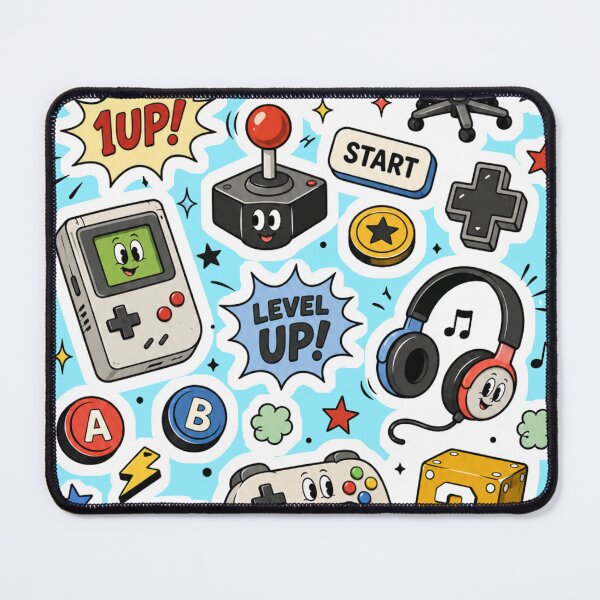 Item preview, Cute Gamer Sticker Collection Design | Retro Gaming Controller Kawaii Video Game Art designed and sold by TheStephanieRome.
