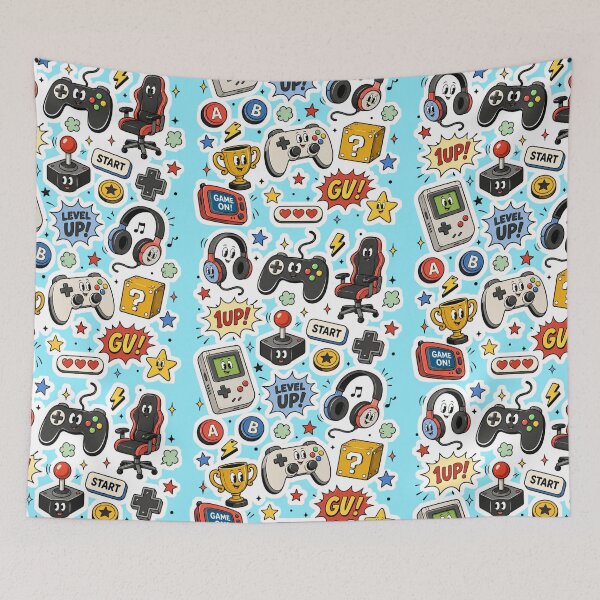 Item preview, Cute Gamer Sticker Collection Design | Retro Gaming Controller Kawaii Video Game Art designed and sold by TheStephanieRome.