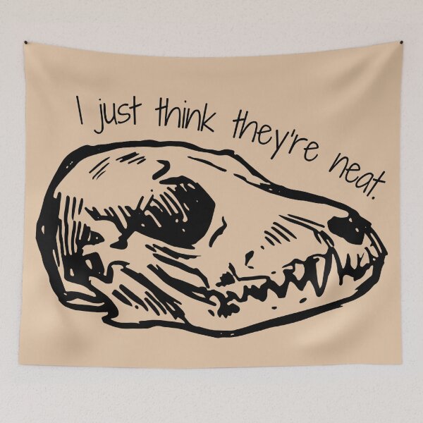 Item preview, I Just Think They’re Neat Skull Design designed and sold by Vileprint.