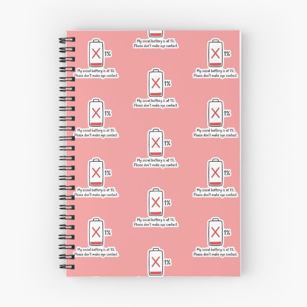 Item preview, My social battery is at 1%. Please don't make eye contact. designed and sold by Sketch the Horizon.