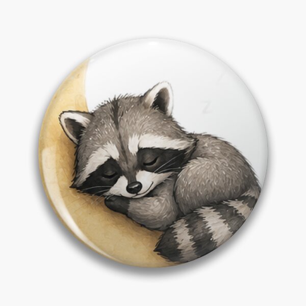 Item preview, Cute Raccoon Sleeping On Moon designed and sold by Northline Creative.