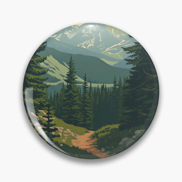 Item preview, Forest Trail Through Mountain Wilderness designed and sold by Evergreen Horizon Works.