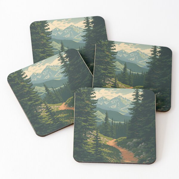Item preview, Forest Trail Through Mountain Wilderness designed and sold by Evergreen Horizon Works.