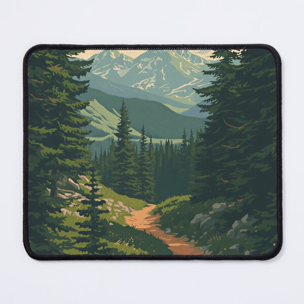 Item preview, Forest Trail Through Mountain Wilderness designed and sold by Evergreen Horizon Works.