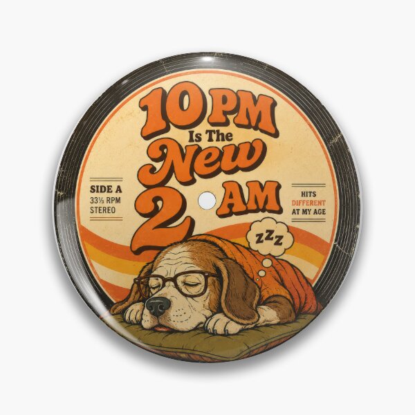 Item preview, 10PM Is The New 2AM Funny Retro Dog designed and sold by Mr Lee.