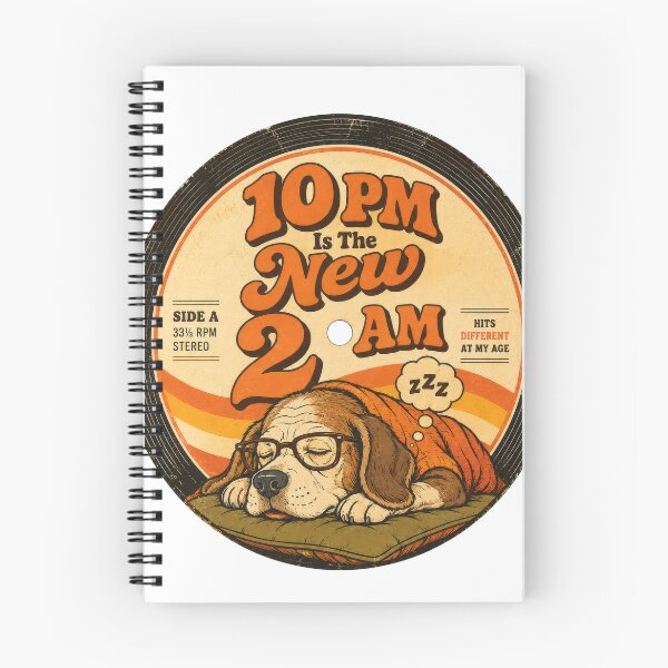 Item preview, 10PM Is The New 2AM Funny Retro Dog designed and sold by Mr Lee.