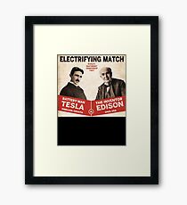 Edison vs Tesla Framed Print