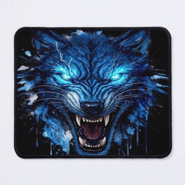Item preview, Cosmic Wolf Guardian Ice Blue Power Spirit.. designed and sold by KingofHearts25.