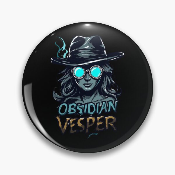 Item preview, Obsidian Vesper Female Classic - Premium Enamel Rebel Art_02 designed and sold by Shift-Bloom.