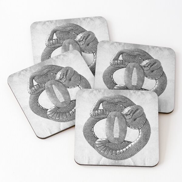 Item preview, 17th Century Coiled Snake Tsuba Japanese Sword Guard designed and sold by Ghoul Enterprises.