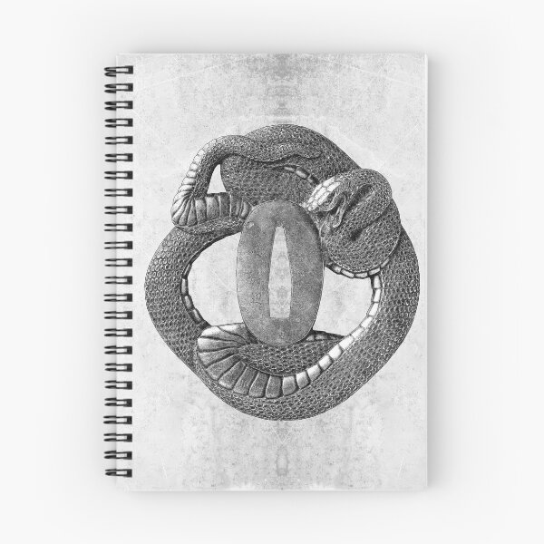 Item preview, 17th Century Coiled Snake Tsuba Japanese Sword Guard designed and sold by Ghoul Enterprises.