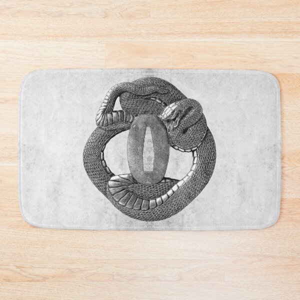 Item preview, 17th Century Coiled Snake Tsuba Japanese Sword Guard designed and sold by Ghoul Enterprises.