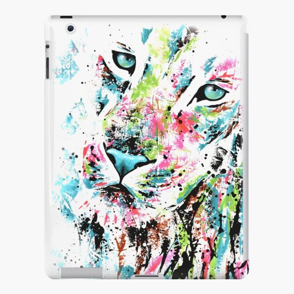 Peinture Lion "Patchwork" Coque rigide iPad