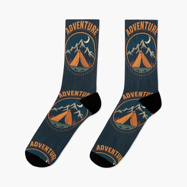 Item preview, Adventure Camping Tent Mountain Badge designed and sold by Evergreen Horizon Works.