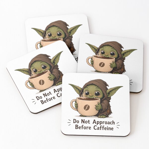 Item preview, Do Not Approach Before Caffeine Cute Goblin Coffee Lover Funny Morning T-Shirt designed and sold by INVITOARTE.