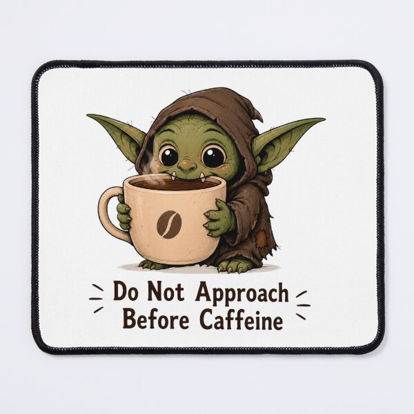 Item preview, Do Not Approach Before Caffeine Cute Goblin Coffee Lover Funny Morning T-Shirt designed and sold by INVITOARTE.