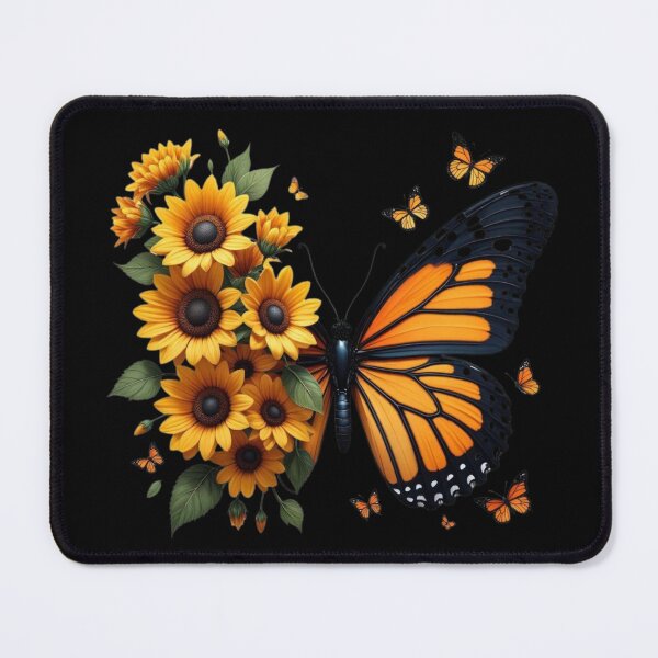 Item preview, Beautiful Monarch Butterfly with Sunflowers designed and sold by A touch of creativity.