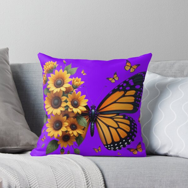 Item preview, Beautiful Monarch Butterfly with Sunflowers designed and sold by A touch of creativity.