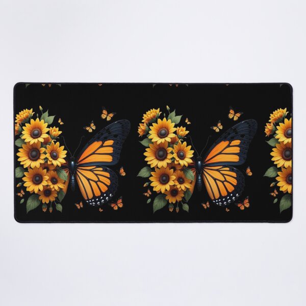 Item preview, Beautiful Monarch Butterfly with Sunflowers designed and sold by A touch of creativity.