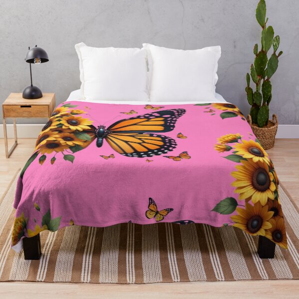 Item preview, Beautiful Monarch Butterfly with Sunflowers designed and sold by A touch of creativity.