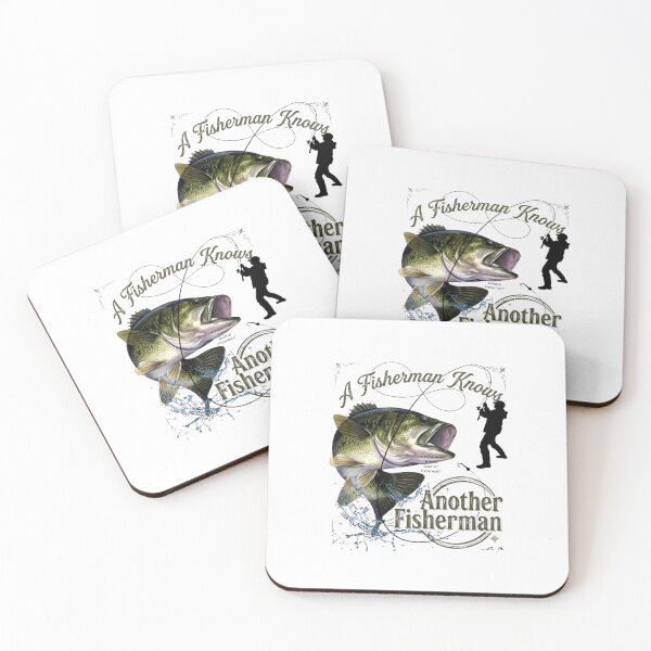 Item preview, "A Fisherman Knows Another Fisherman" - Largemouth Bass Fishing Quote designed and sold by NoFishToday.
