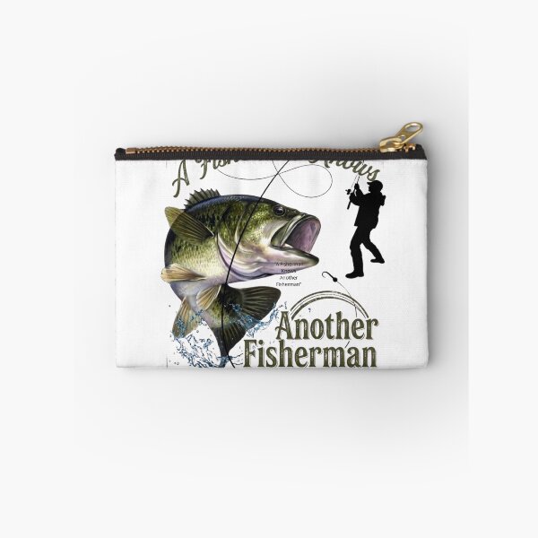 Item preview, "A Fisherman Knows Another Fisherman" - Largemouth Bass Fishing Quote designed and sold by NoFishToday.