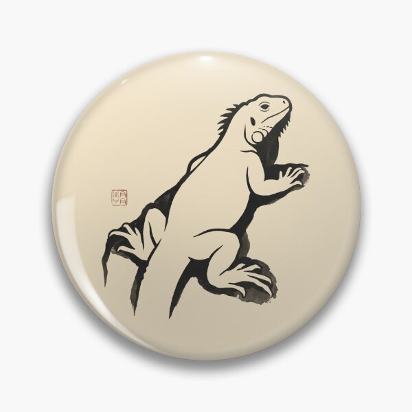 Item preview, Minimalist Ukiyo-e Quintana Roo Iguana Art designed and sold by DuckOddity.