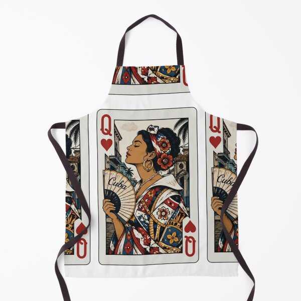 Item preview, Cuban Queen of Hearts | Cuban Queen Playing Card | Design for Couples | By Coloralmy designed and sold by Coloralmy.