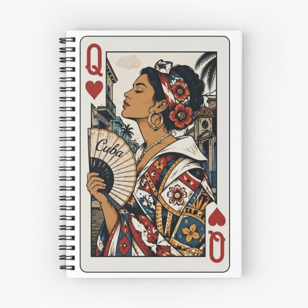 Item preview, Cuban Queen of Hearts | Cuban Queen Playing Card | Design for Couples | By Coloralmy designed and sold by Coloralmy.