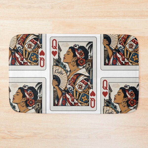 Item preview, Cuban Queen of Hearts | Cuban Queen Playing Card | Design for Couples | By Coloralmy designed and sold by Coloralmy.