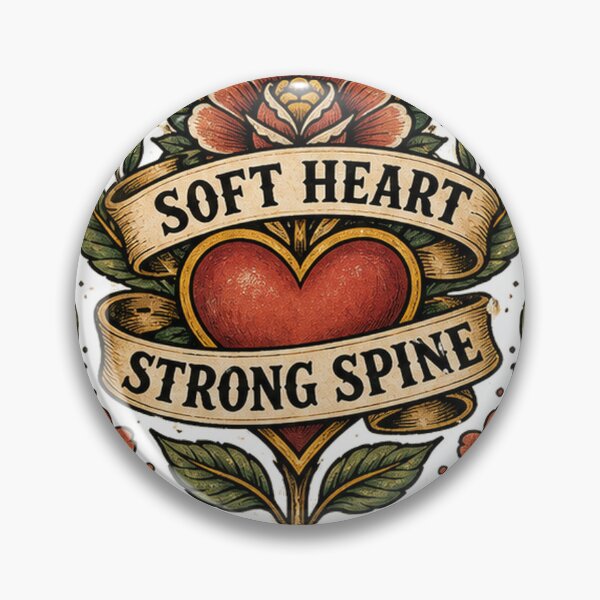 Item preview, Soft Heart Strong Spine Self Worth Sticker designed and sold by houseoflushella.