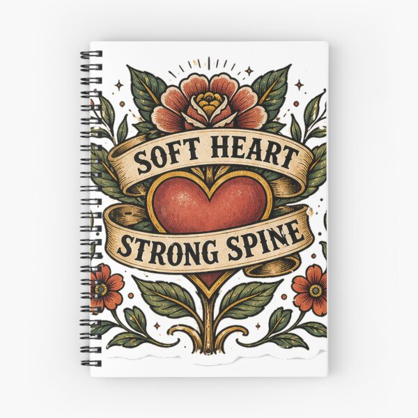 Item preview, Soft Heart Strong Spine Self Worth Sticker designed and sold by houseoflushella.