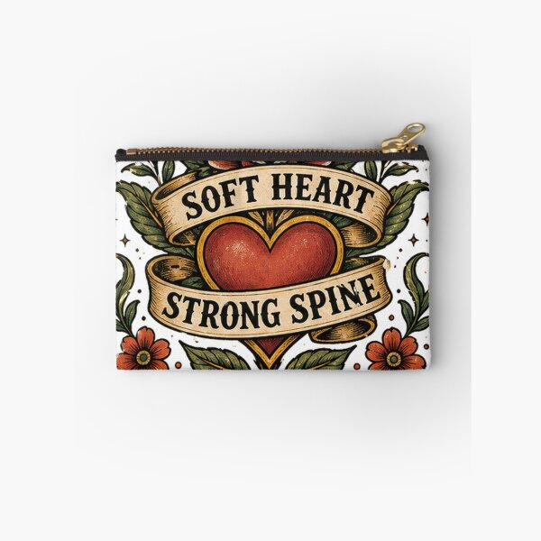 Item preview, Soft Heart Strong Spine Self Worth Sticker designed and sold by houseoflushella.